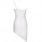 One Shoulder Sleeveless Asymmetrical Mini Bandage Dress
