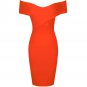 Off Shoulder Short Sleeve Striped Mini Bandage Dress