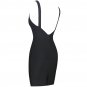 Strappy Sleeveless Plain Mini Bandage Dress