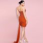 Strapless Sleeveless Wrinkled Mini Bandage Dress