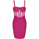 Strappy Sleeveless Striped Mini Bandage Dress