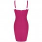Strappy Sleeveless Striped Mini Bandage Dress