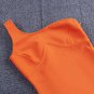 One Shoulder Sleeveless Asymmetrical Midi Bandage Dress