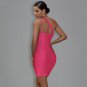 Strappy Sleeveless Plain Mini Bandage Dress