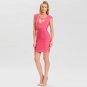 Square Collar Sleeveless Cut Out Mini Bandage Dress