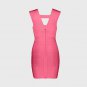 Square Collar Sleeveless Cut Out Mini Bandage Dress