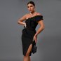 One Shoulder Embellished Bandage Dress