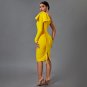 Bowknot Asymmetrical One Sleeve Bandage Dress