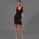 Elegant Midi Backless Bandage Dress
