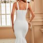 Backless Fishtail Midi Bandage Dress