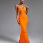 Strapless Cut Out Maxi Bandage Dress