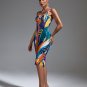 Multicolor Midi Bandage Dress