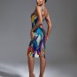 Multicolor Midi Bandage Dress