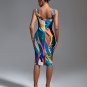 Multicolor Midi Bandage Dress