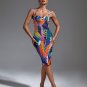 Multicolor Midi Bandage Dress