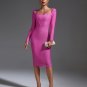 Autumn Hepburn Style Midi Bandage Dress