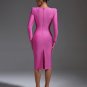 Autumn Hepburn Style Midi Bandage Dress