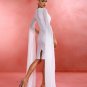 Shawl Sleeves Midi Bandage Dress