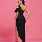 One Shoulder Bandage Maxi Dress