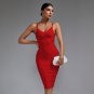 Strappy Stripe Backless Bandage Dress