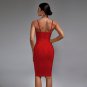 Strappy Stripe Backless Bandage Dress