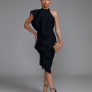 Asymmetric Ruffle Midi Bandage Dress