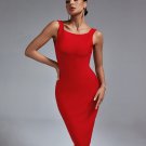 Backless Midi Bandage Dress
