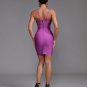 Backless Stripe Bandage Dress