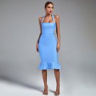Evening Halter Over Knee Fishtail Bandage Dress