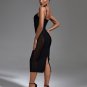 Strappy Mesh Midi Bandage Dress