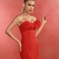 Red Flower Mini Bandage Dress