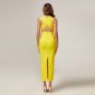 Deep V Maxi Bandage Dress