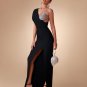 One Shoulder Asymmetric Spiral Bandage Dress