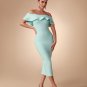 Off Shoulder Midi Bandage Dress