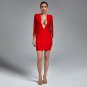 V Neck Tassels Mini Bandage Dress