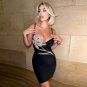 Strappy Diamente Embellished Mini Bandage Dress