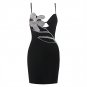 Strappy Diamente Embellished Mini Bandage Dress