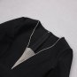 V Neck Long Sleeve Feather Mini Bandage Dress