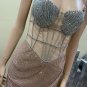 Strapless Sleeveless Rhinestone Mini Bodycon Dress