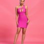 One Shoulder Hollow Mini Bandage Dress