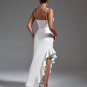 White Lace Corset and Ruffled Bandage Dress