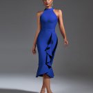 Elegant Ruffle Midi Bandage Dress