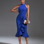 Elegant Ruffle Midi Bandage Dress