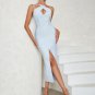Strappy Sleeveless Slit Midi Bandage Dress