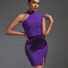 Asymmetric Cutout Mini Bandage Dress