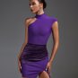 Asymmetric Cutout Mini Bandage Dress