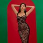 Black Lace Midi Bandage Dress