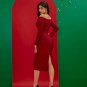 Strapless Low Cut Midi Bandage Dress
