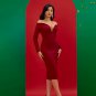 Strapless Low Cut Midi Bandage Dress