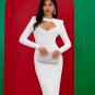 Monroe Heart Cutout Midi Bandage Dress